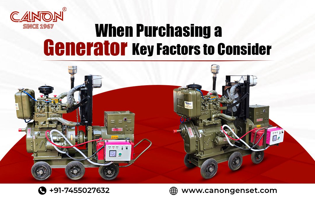 Key Factors to Consider When Purchasing a Generator